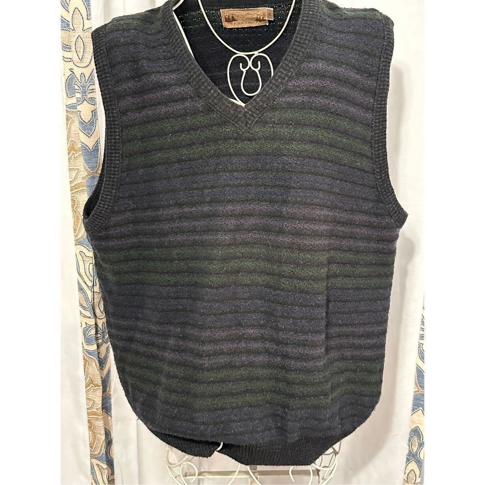 Nice men Vintage Shenandoah Pullover Sweater vest sz XL made in India.  Baggy fi